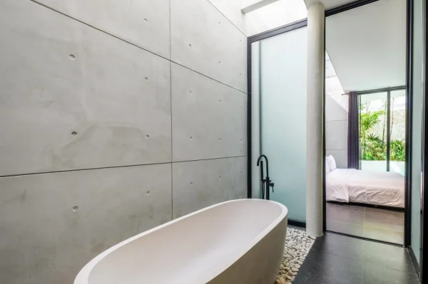 Bali Natural Stone Project 03 - Bespoke Villa Bathroom Centerpiece