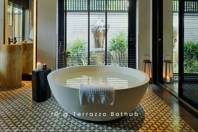 TB 14 Round Viet East - Terrazzo Composite Bathtubs