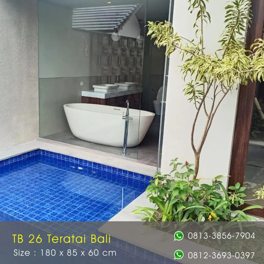 TB 26 Teratai Bali - Terrazzo Composite Bathtubs