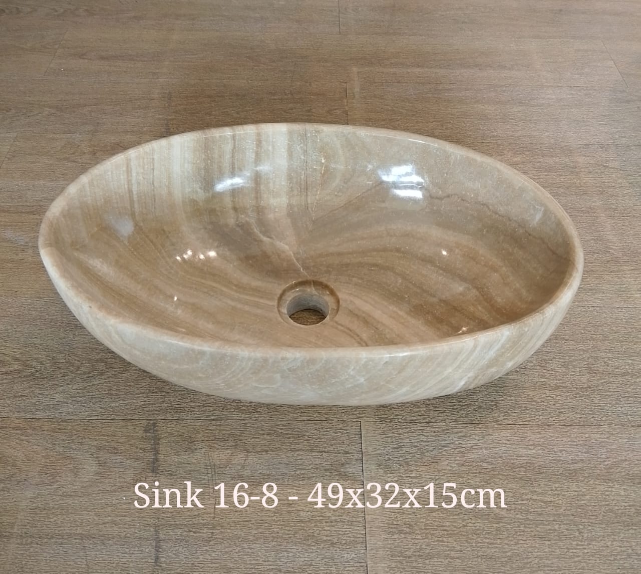 Sink 16 - 8 Onyx - Natural Stone Sinks