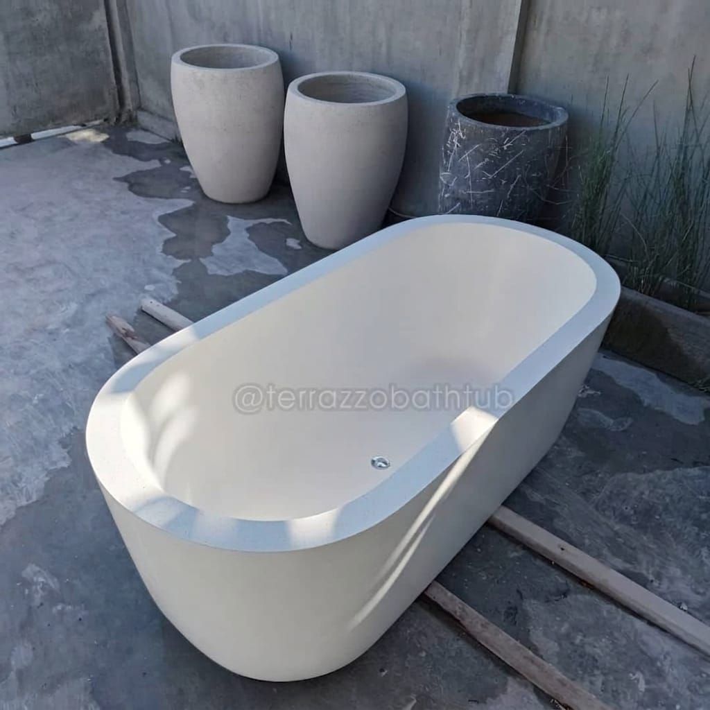 TB 19 Heliconia Tub - Terrazzo Composite Bathtubs
